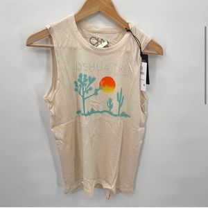 CHASER NWT Evereve Joshua Tree Graphic Tank // M